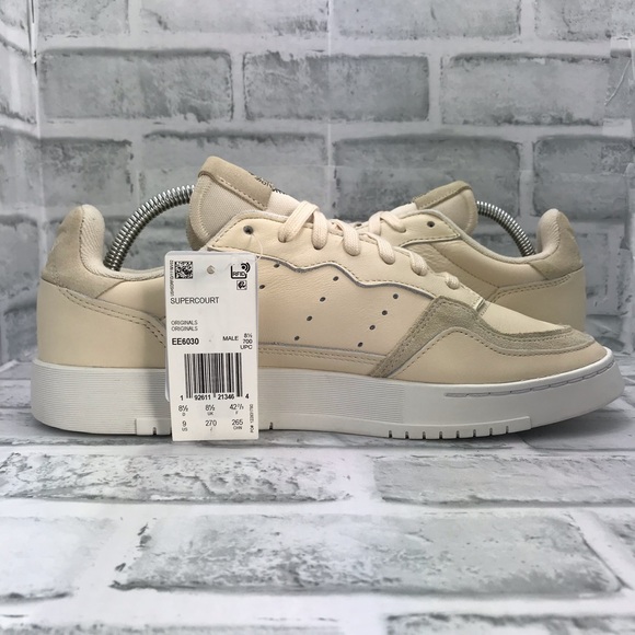 NEW Adidas Originals Supercourt Ecru Tint - Picture 6 of 9